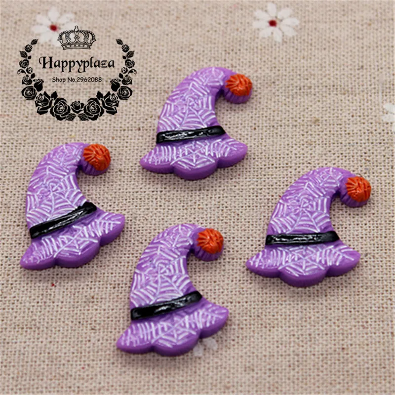10pcs Resin Halloween Purple Spiderweb Hat Flatback Cabochon Miniature Art Supply Decoration Charm Craft DIY,27*29m
10pcs Resin Halloween Purple Spiderweb Hat Flatback Cabochon Miniature Art Supply Decoration Charm Craft DIY,27*29m