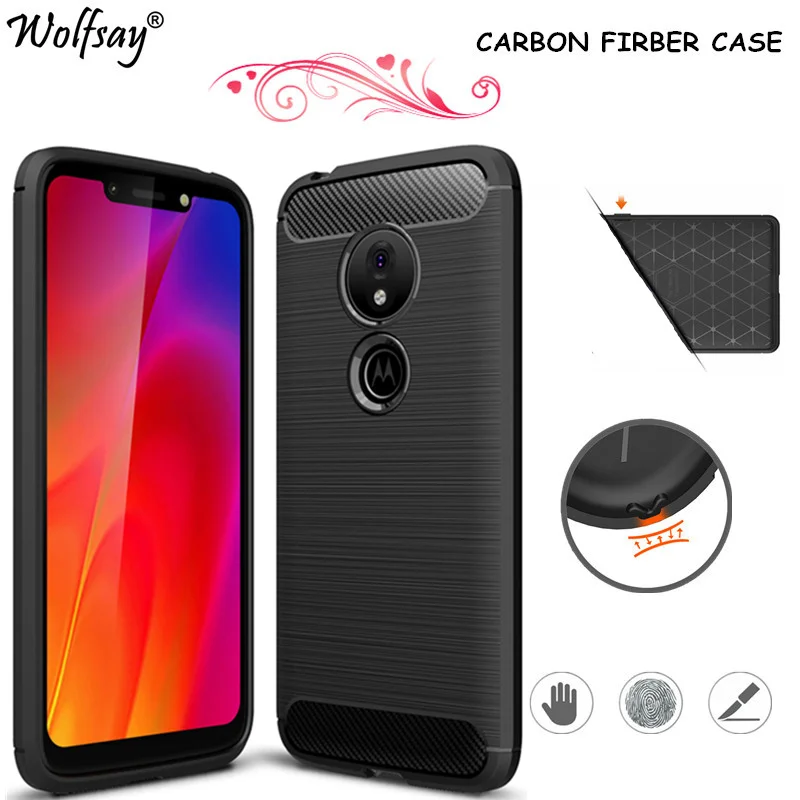 Wolfsay Carbon Fiber Cover For Motorola Moto G7 Play Case For Moto G7 Play Rubber Bumper Thick Silicone Case For Moto G7 Play
Wolfsay Carbon Fiber Cover For Motorola Moto G7 Play Case For Moto G7 Play Rubber Bumper Thick Silicone Case For Moto G7 Play