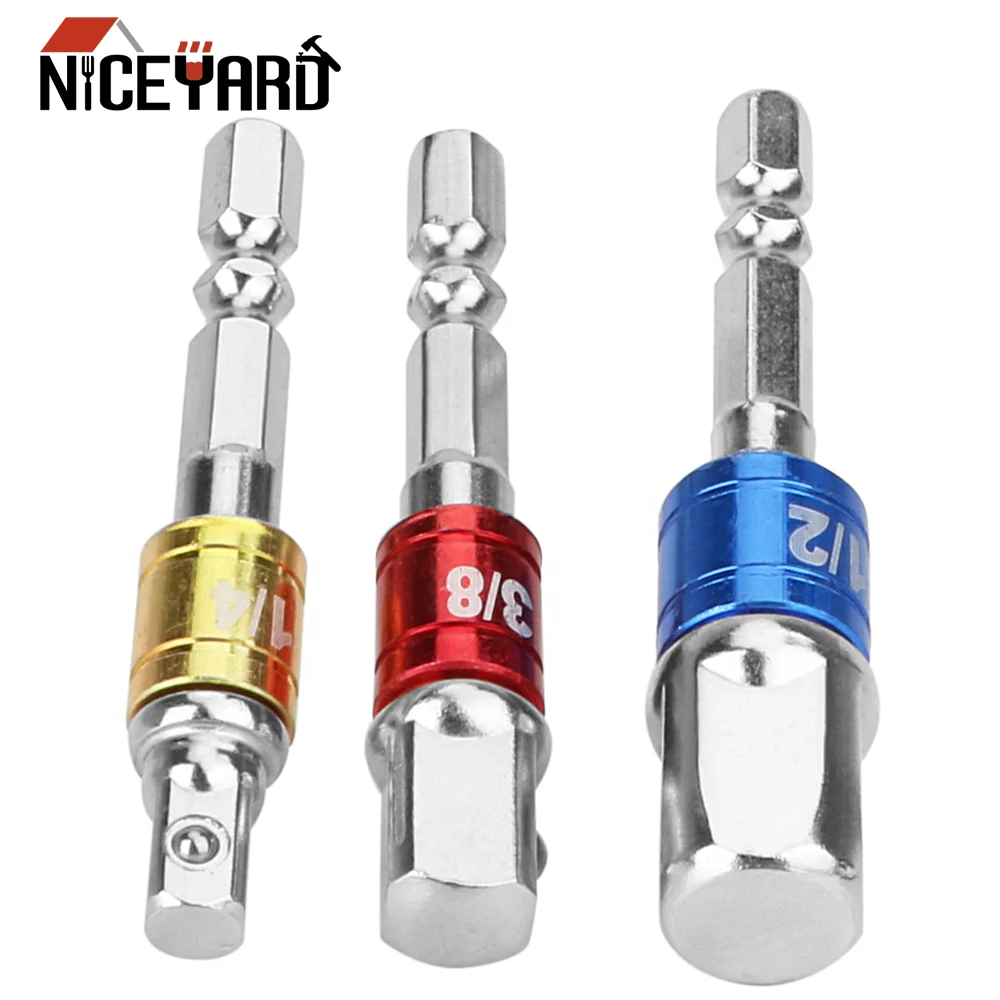 3 шт./компл. 1/4 "3/8" 1/2 "хвостовика сверла из поликристаллического алмазного гнездо адаптера для Ударная дрель с шестигранным хвостовиком диам...
3 шт./компл. 1/4 "3/8" 1/2 "хвостовика сверла из поликристаллического алмазного гнездо адаптера для Ударная дрель с шестигранным хвостовиком диам...