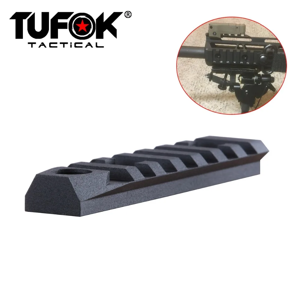 TuFok M-lok Picatinny Rail Section 7 Slots Mlok Rail Adapter Tactical AR 15 Rails With 3/8" QD Quick Detachable Swivel Socket
TuFok M-lok Picatinny Rail Section 7 Slots Mlok Rail Adapter Tactical AR 15 Rails With 3/8" QD Quick Detachable Swivel Socket