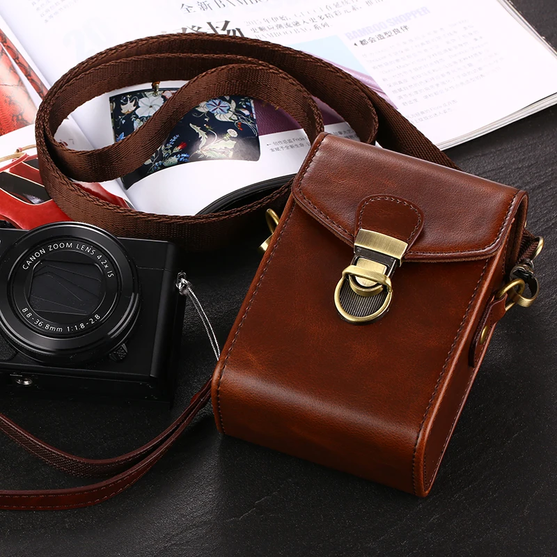 Чехол из искусственной кожи высокого качества для камеры Sony DSC RX100 II III IV M4 M5 HX90V HX90