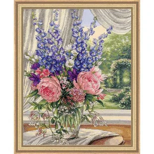 Needlework,DIY Cross Stitch,Sets For Embroidery kits,14CT&16CT&18CT,DIM 35257Peonies Delphiniums
Needlework,DIY Cross Stitch,Sets For Embroidery kits,14CT&16CT&18CT,DIM 35257Peonies Delphiniums
