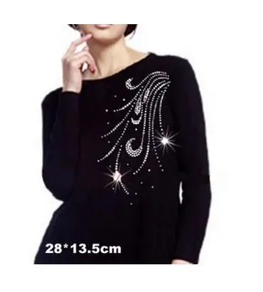 10pc/lot Phoenix tail Hot Fix Rhinestones motif crystal Heat Transfer design iron on clothes T Shirt dress
10pc/lot Phoenix tail Hot Fix Rhinestones motif crystal Heat Transfer design iron on clothes T Shirt dress