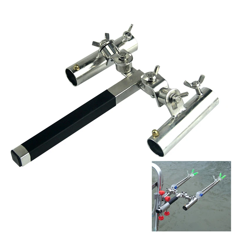 Hot Square/Round Handle Stainless Steel Portable Fort Fishing Rod Holder Boat Fishing Tools Kit Two Fishing Rods Can Be Inserted
Hot Square/Round Handle Stainless Steel Portable Fort Fishing Rod Holder Boat Fishing Tools Kit Two Fishing Rods Can Be Inserted