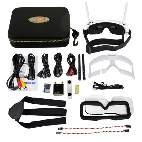 

SKYZONE 3D FPV 5.8G 40CH Diversity Receiver Wireless Head Tracing GOGGLE / Video Glasses SKY02S V+ W/ HDMI in & Auto-scan