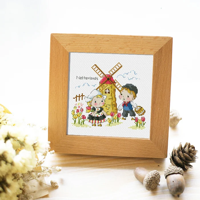 Travel around the world of Holland cross stitch kit DMC brand thread animal dog count canvas fabric embroidery
Travel around the world of Holland cross stitch kit DMC brand thread animal dog count canvas fabric embroidery