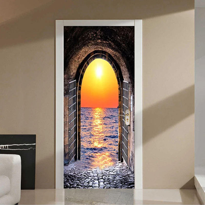 PVC Door Sticker 3D Sunset Seaside Landscape Wallpaper Modern 3D Space Tunnel Murals PVC Self-Adhesive Waterproof Door Decor 3 D
PVC Door Sticker 3D Sunset Seaside Landscape Wallpaper Modern 3D Space Tunnel Murals PVC Self-Adhesive Waterproof Door Decor 3 D
