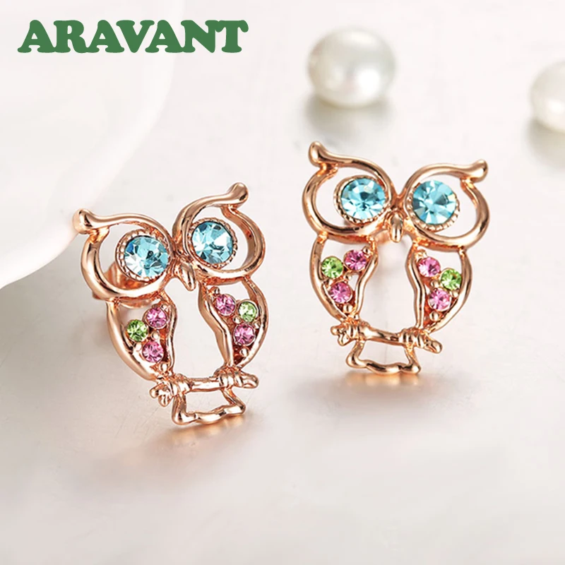 Bohemia Austria Crystal Rose Gold Owl Stud Earrings For Women Girls Animal Statement Earrings Jewelry
Bohemia Austria Crystal Rose Gold Owl Stud Earrings For Women Girls Animal Statement Earrings Jewelry