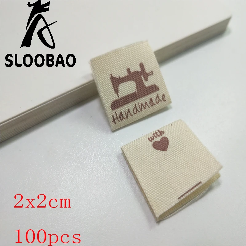 Sloobao 100pcs hand made with love cotton printed labels main label for clothing garment clothes flag labels accessories sew tag
Sloobao 100pcs hand made with love cotton printed labels main label for clothing garment clothes flag labels accessories sew tag