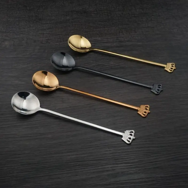 Coffee Spoon Flatware Crown Shape Handle Stainless Steel Sugar Dessert Coffee Spoon F20173620
Coffee Spoon Flatware Crown Shape Handle Stainless Steel Sugar Dessert Coffee Spoon F20173620