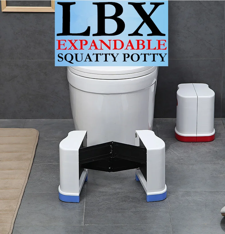 LBX Exclusive Adjustable Expandable Squatty Potty High Quality Foldable Plastic Toilet Stool Pad Footstool 44*23*20cm
LBX Exclusive Adjustable Expandable Squatty Potty High Quality Foldable Plastic Toilet Stool Pad Footstool 44*23*20cm