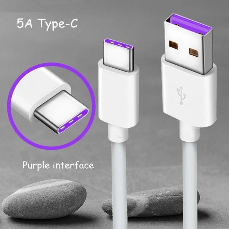 5A usb type C кабель для huawei mate 20 10 P30 P20 P10 Pro Lite P Smart USBC быстрой зарядки USB шнур зарядного