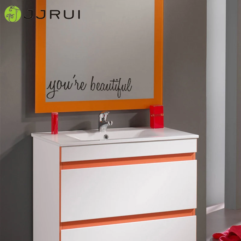 JJRUI YOU'RE BEAUTIFUL vinyl wall decal sticker bathroom mirror inspirational art 21 COLOR 11.8x3.7in
JJRUI YOU'RE BEAUTIFUL vinyl wall decal sticker bathroom mirror inspirational art 21 COLOR 11.8x3.7in