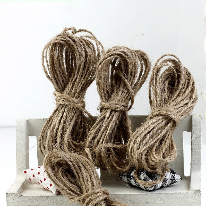 2019 1String 3mm x 1M Natural hemp String DIY Resin Fairy Garden Craft Decoration Miniature Micro Gnome Terrarium Gift F0889 | Дом и сад