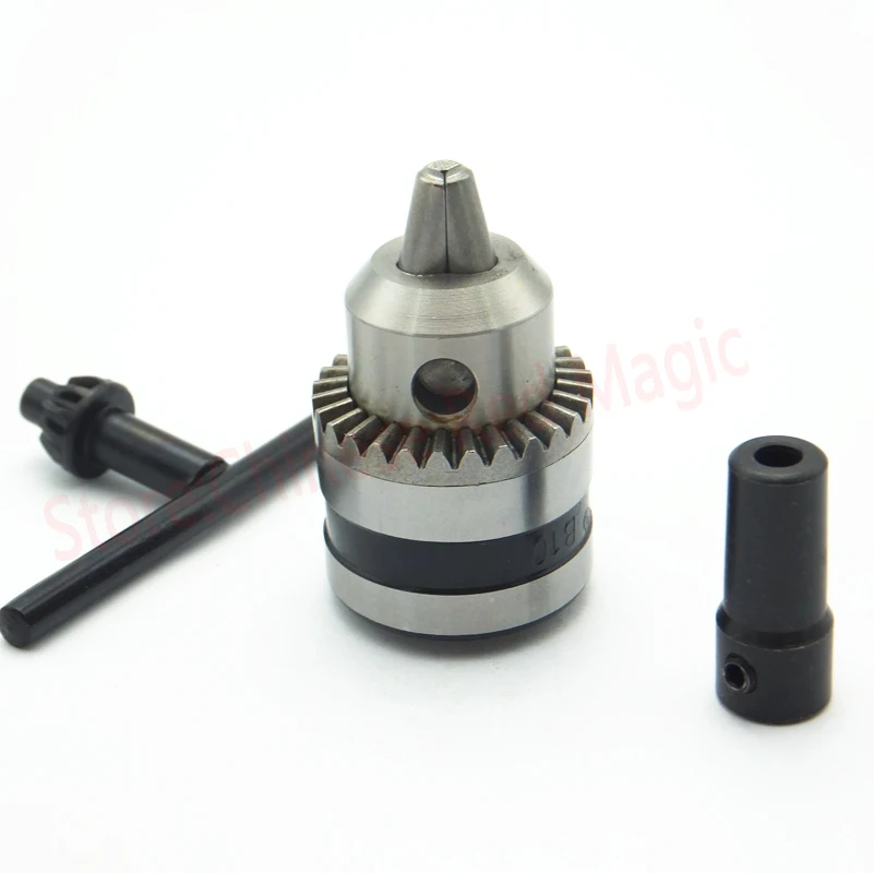 New Electric Motor Drill Chuck Cap 0.6-6mm Mount B10 Taper with 6mm Steel Connector Rod Motor Shaft Power Tools
New Electric Motor Drill Chuck Cap 0.6-6mm Mount B10 Taper with 6mm Steel Connector Rod Motor Shaft Power Tools