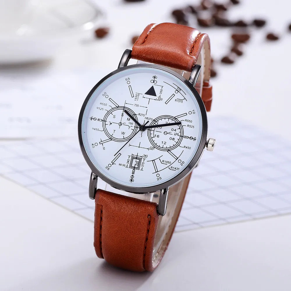 Женские кварцевые часы orologio donna horloge dames с цветком из кожи розового золота на