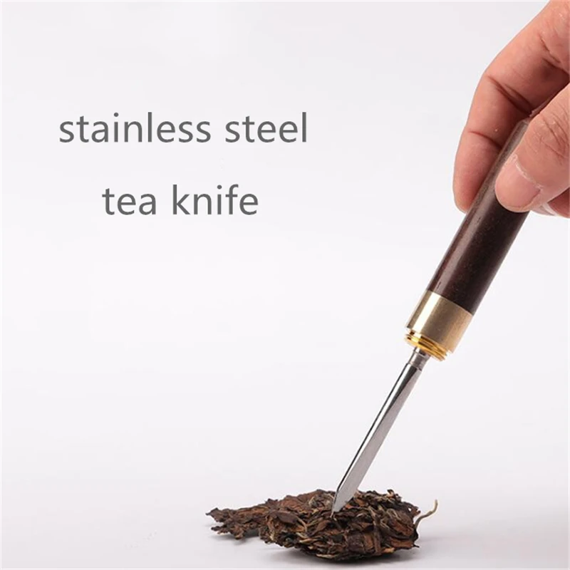 Винтовой Нож для чая Puer игла резки из нержавеющей стали с деревянной ручкой