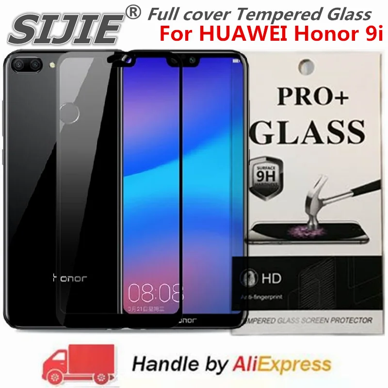 Полное покрытие закаленное стекло для HUAWEI Honor 9i защитный чехол экрана 9H