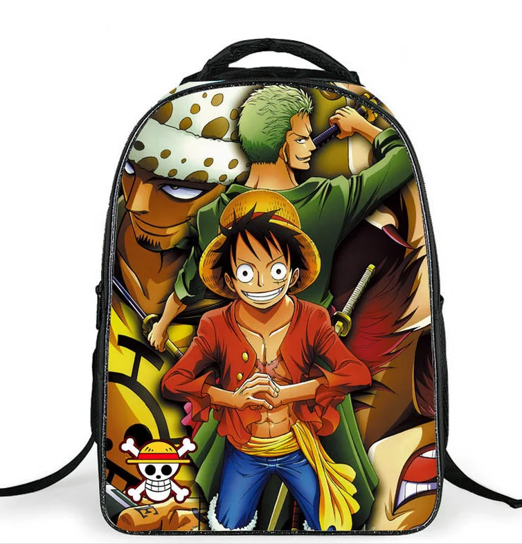 Аниме One Piece Luffy Roronoa Zoro Ace Bag Детские рюкзаки детские школьные сумки для подростков
