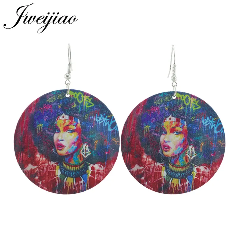 JWEIJIAO Tribal Africa Woman Painting Wood Drop Earring Retro Handmade Wooden African Hiphop Jewelry SKU72
JWEIJIAO Tribal Africa Woman Painting Wood Drop Earring Retro Handmade Wooden African Hiphop Jewelry SKU72