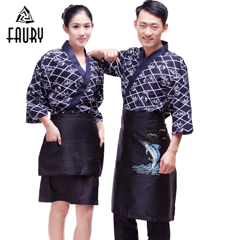 Unisex Korean Food Service Japanese Style Kitchen Chef Work Clothes Sushi Shop Kimono Clothes Cooking Suits Wholesale Uniforms
Unisex Korean Food Service Japanese Style Kitchen Chef Work Clothes Sushi Shop Kimono Clothes Cooking Suits Wholesale Uniforms