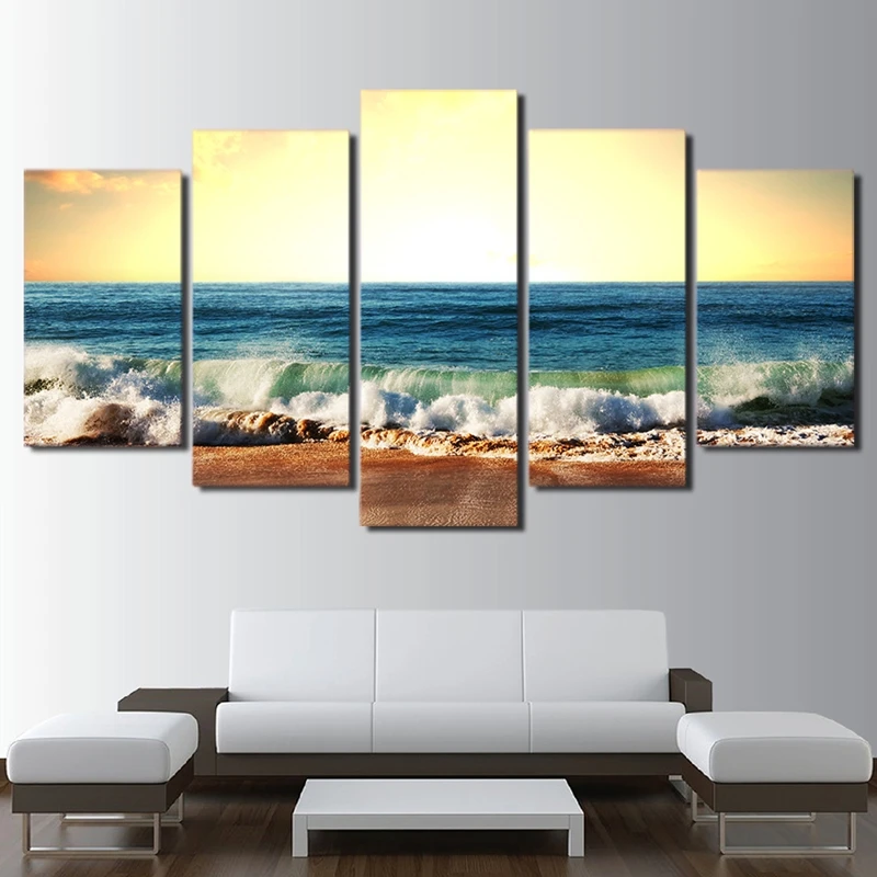 Canvas Painting Wall Art Frame Home Decor Living Room Pictures 5 Pieces Sea Level Ocean Beach Seascape Poster HD Printed PENGDA
Canvas Painting Wall Art Frame Home Decor Living Room Pictures 5 Pieces Sea Level Ocean Beach Seascape Poster HD Printed PENGDA