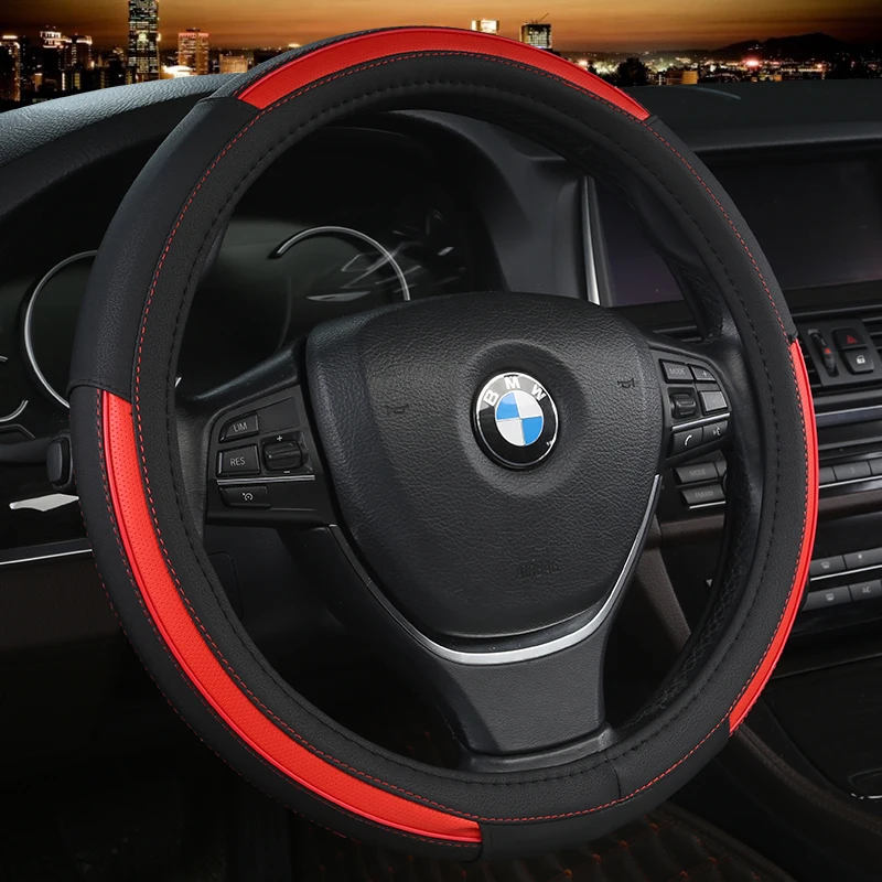 Soft Braid on Car Steering Wheel Cover For 37 - 38 CM 14.5"-15" Anti-slip Inner Ring M Size Steering-Wheel Car Styling Carpet
Soft Braid on Car Steering Wheel Cover For 37 - 38 CM 14.5"-15" Anti-slip Inner Ring M Size Steering-Wheel Car Styling Carpet