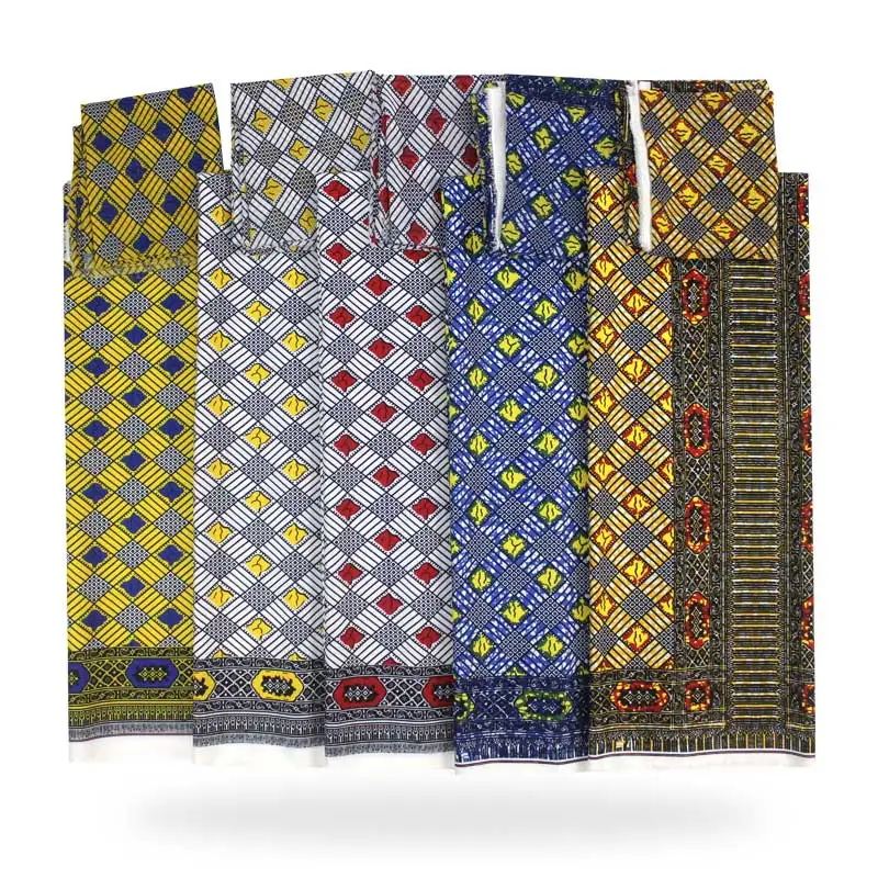 Gahna Style satin silk fabric 4 yards African wax pattern design soft +2 yards Chiffon Fabric for Party Dress S190617
Gahna Style satin silk fabric 4 yards African wax pattern design soft +2 yards Chiffon Fabric for Party Dress S190617