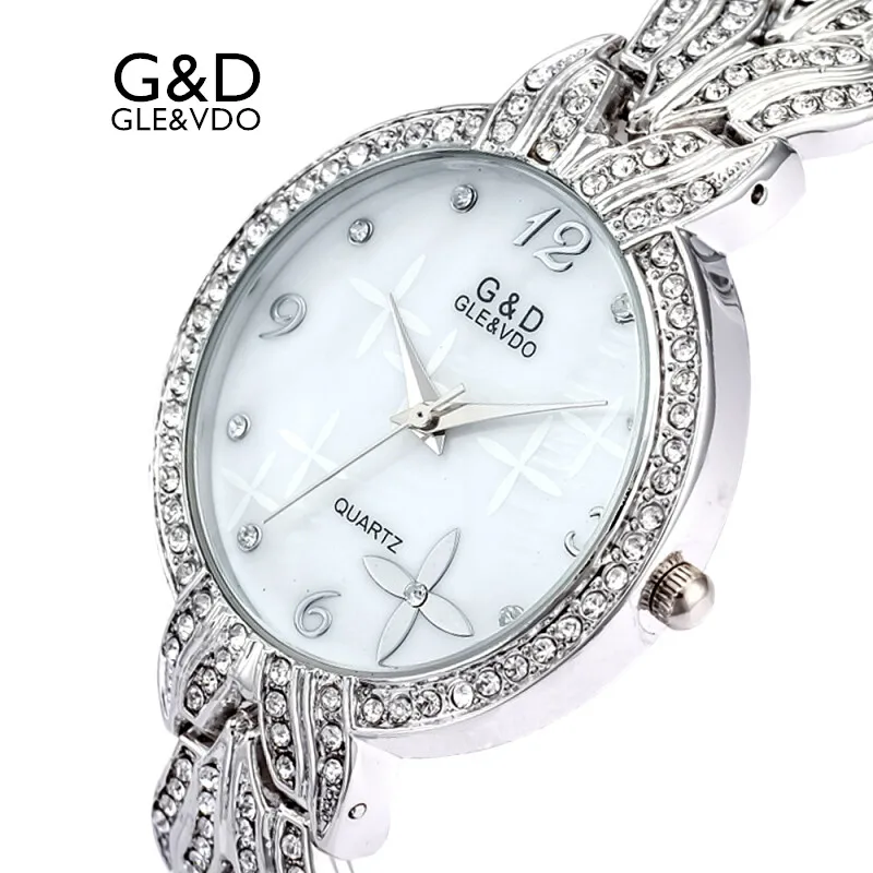 2017 G&D Luxury Brand Womens Quartz Watches Womem's Bracelet Watches Ladies Dress Watch relogio feminino reloj mujer Clock Gift
2017 G&D Luxury Brand Womens Quartz Watches Womem's Bracelet Watches Ladies Dress Watch relogio feminino reloj mujer Clock Gift
