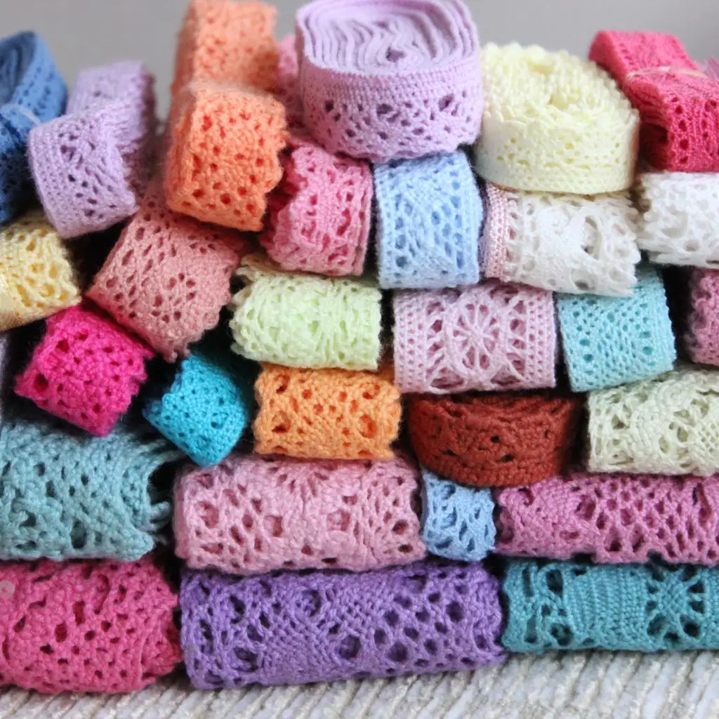 Color lace 25 yards(5 yards/pcs,5pcs/lot) quality COTTON LACE TRIM GORGEOUS random colors/size
Color lace 25 yards(5 yards/pcs,5pcs/lot) quality COTTON LACE TRIM GORGEOUS random colors/size
