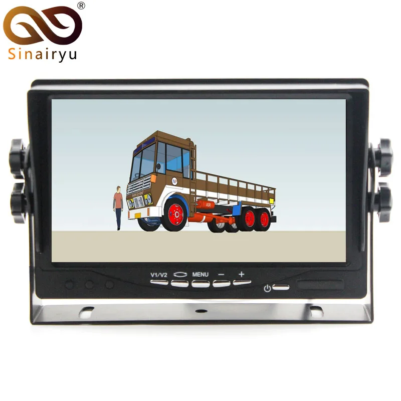 Sinairyu DC12 ~ 24 В Грузовик Автобус HD 800X480 цифровой экран 7 дюймов TFT ЖК монитор парковки