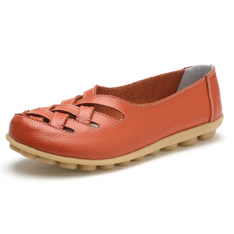 2017 Fashion Genuine Leather Casual Loafers Shoes Women Sandals Summer Shoes Flats with Hollow Out
2017 Fashion Genuine Leather Casual Loafers Shoes Women Sandals Summer Shoes Flats with Hollow Out
