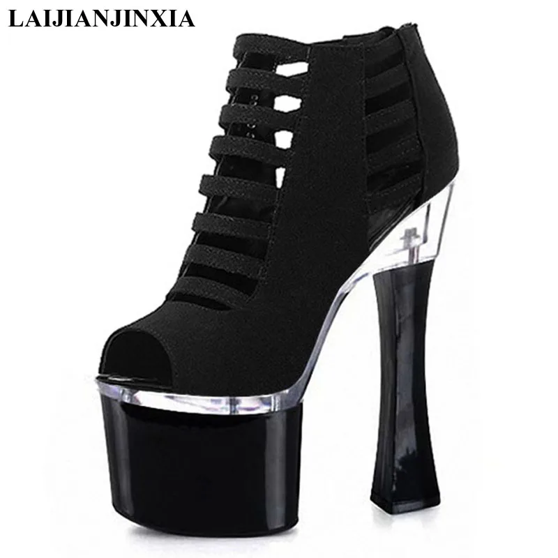 new 18cm super high heels stage shows the fashion runways sandals Size code for women's shoes
new 18cm super high heels stage shows the fashion runways sandals Size code for women's shoes