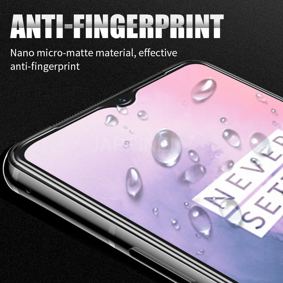 9D полное покрытие матовое закалённое стекло для Oneplus 7 6 6T 5 5T против отпечатков