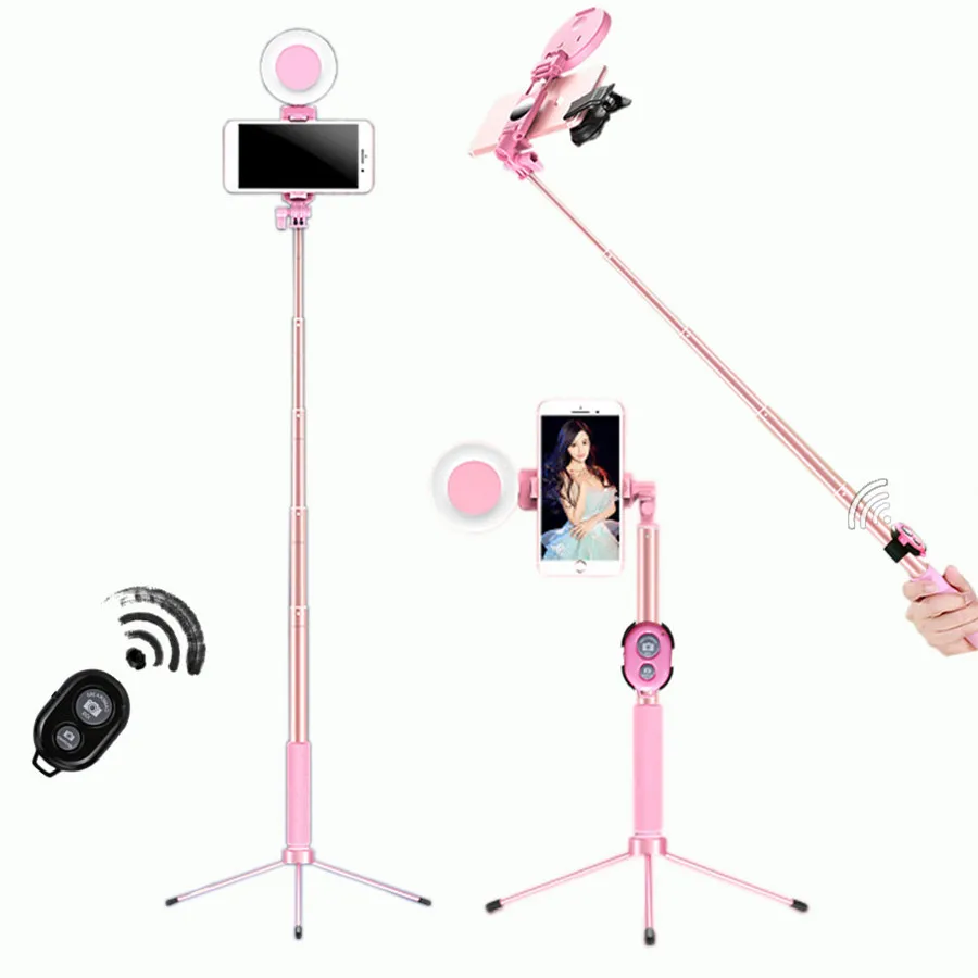 Tripod LED Selfie Stick 1.7m Extendable live Ring light Stand 4 in 1 With Monopod Phone Mount for iPhone X 8 Android SmartPhone
Tripod LED Selfie Stick 1.7m Extendable live Ring light Stand 4 in 1 With Monopod Phone Mount for iPhone X 8 Android SmartPhone