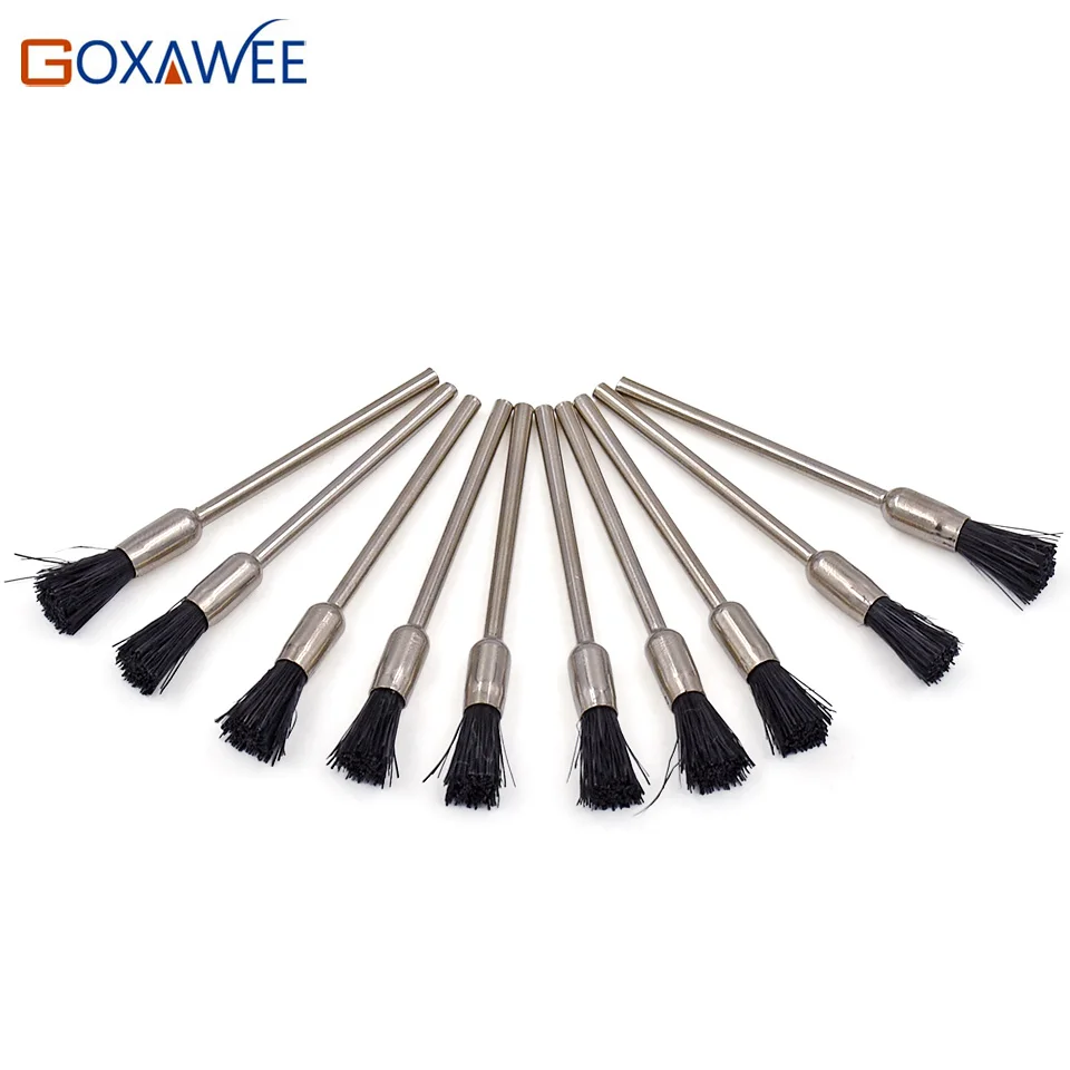 GOXAWEE 10pcs Bristle Brush White Gray Goat Hair End Brush Use for Dremel Accessories Tools Rotary Tools with 2.35mm Shank
GOXAWEE 10pcs Bristle Brush White Gray Goat Hair End Brush Use for Dremel Accessories Tools Rotary Tools with 2.35mm Shank