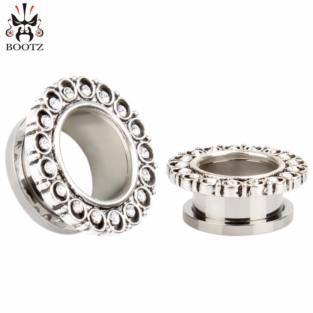 Fashion Pair selling jewelry stainless steel crystal ear plugs body piercing tunnels 2pcs lot free shipping ear gauges
Fashion Pair selling jewelry stainless steel crystal ear plugs body piercing tunnels 2pcs lot free shipping ear gauges