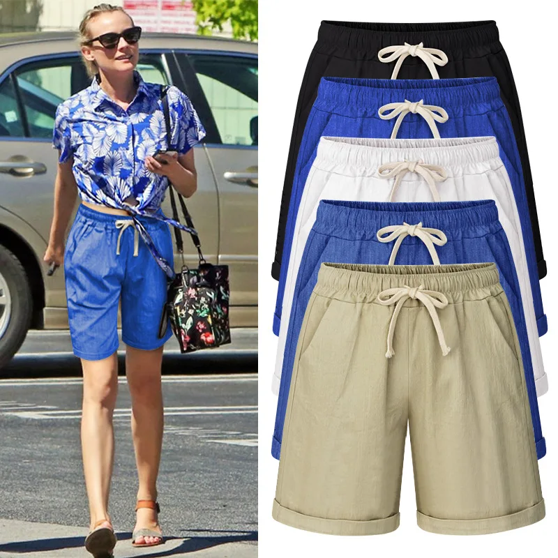 2019 Summer Cotton Shorts Women Short High Waist Casual Ladies Shorts Plus Size 5XL 6XL
2019 Summer Cotton Shorts Women Short High Waist Casual Ladies Shorts Plus Size 5XL 6XL