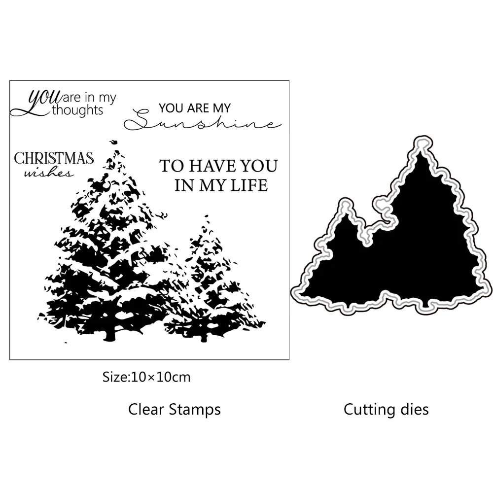 Christmas Cedar Metal Cutting Dies and Clear Stamp Set for DIY Scrapbooking Photo Album Decoretive Embossing Stencial
Christmas Cedar Metal Cutting Dies and Clear Stamp Set for DIY Scrapbooking Photo Album Decoretive Embossing Stencial