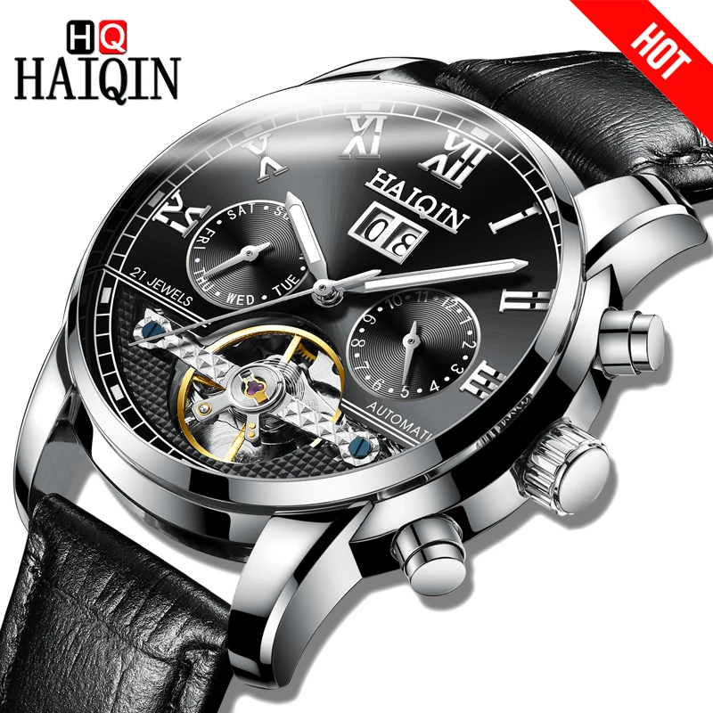 HAIQIN HOT SALE Automatic Mechanical MenWatch Business Watch Full Steel Tourbillon Waterproof Male Wristwatch Relogio Masculino
HAIQIN HOT SALE Automatic Mechanical MenWatch Business Watch Full Steel Tourbillon Waterproof Male Wristwatch Relogio Masculino