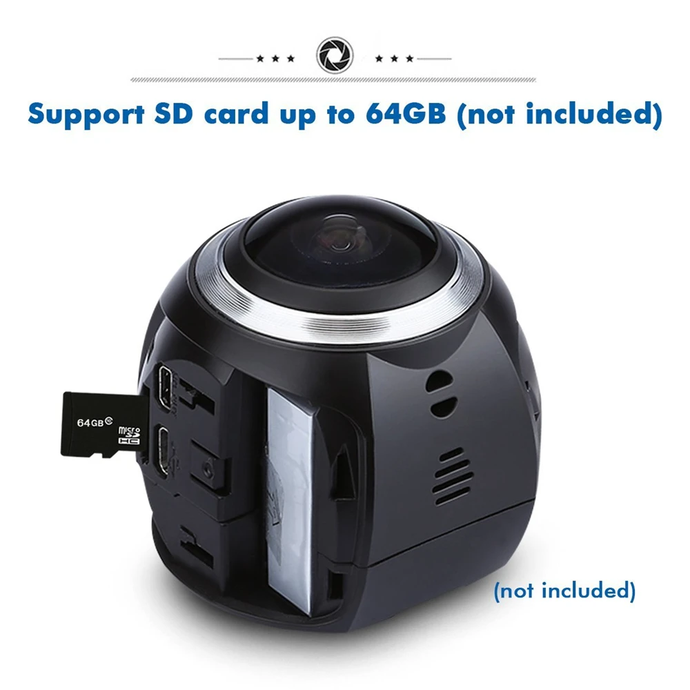 YIXIANG HD 360 Camera Ultra Mini Panoramic Camera WIFI 16MP 3D Waterproof Sports Camera Driving VR Action Camera Action Video
YIXIANG HD 360 Camera Ultra Mini Panoramic Camera WIFI 16MP 3D Waterproof Sports Camera Driving VR Action Camera Action Video