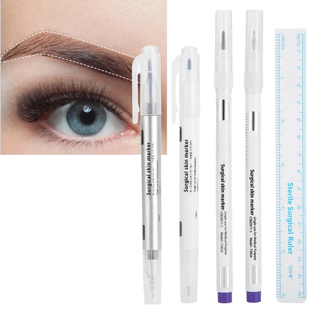 5Pcs Skin Marker Eyebrow Marker Pen Semi-permanent Waterproof Tattoo Marker Pen Microblading Eyebrow Lip Tattoo Positioning Pen
5Pcs Skin Marker Eyebrow Marker Pen Semi-permanent Waterproof Tattoo Marker Pen Microblading Eyebrow Lip Tattoo Positioning Pen