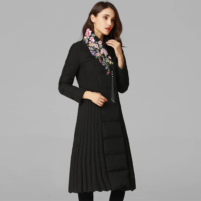 new winter jacket women down coat original embroidery flower collar thin warm down puffer jackets long big size lady outerwears
new winter jacket women down coat original embroidery flower collar thin warm down puffer jackets long big size lady outerwears