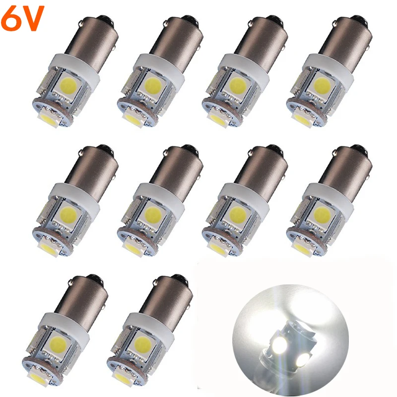 YSY 10X T11 BA9S 5 SMD 5050 LED Light bulbs 5SMD T4W 1445 Q65B H6W 182 53 57 Car Light Interior Bulb Wedge Lamp 6V
YSY 10X T11 BA9S 5 SMD 5050 LED Light bulbs 5SMD T4W 1445 Q65B H6W 182 53 57 Car Light Interior Bulb Wedge Lamp 6V
