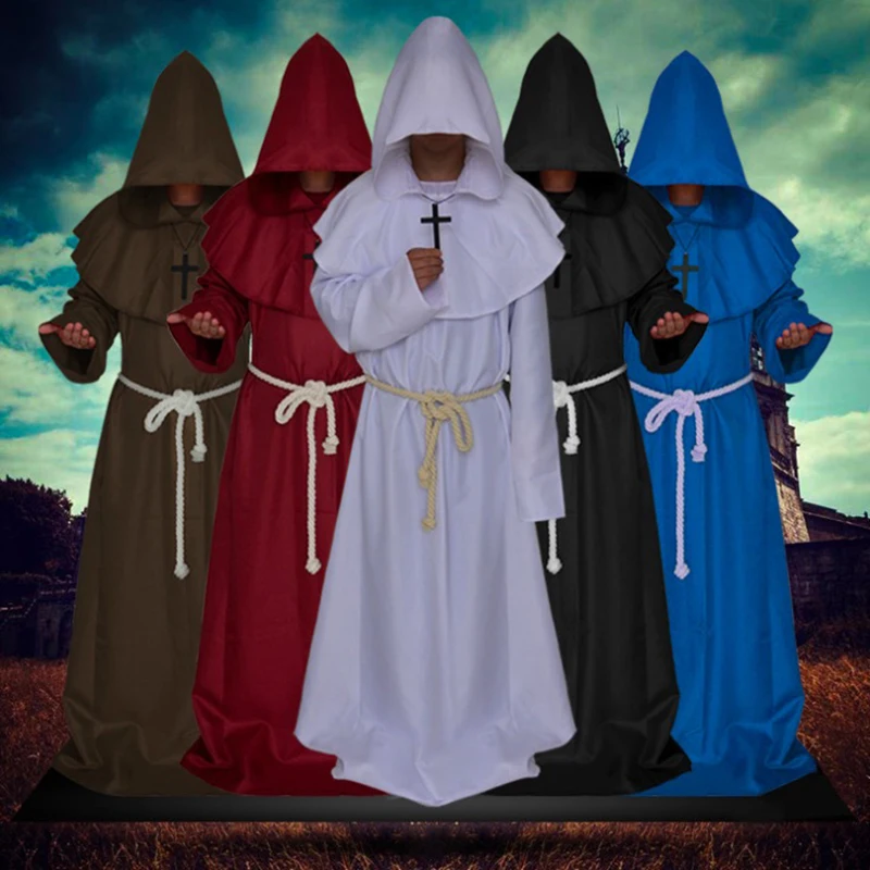 Medieval Cloak Robe Monks And Priest Cosplay Costumes Medieval Cosplay Costume Halloween Carnival Party Unisex Cosplay Costumes
Medieval Cloak Robe Monks And Priest Cosplay Costumes Medieval Cosplay Costume Halloween Carnival Party Unisex Cosplay Costumes