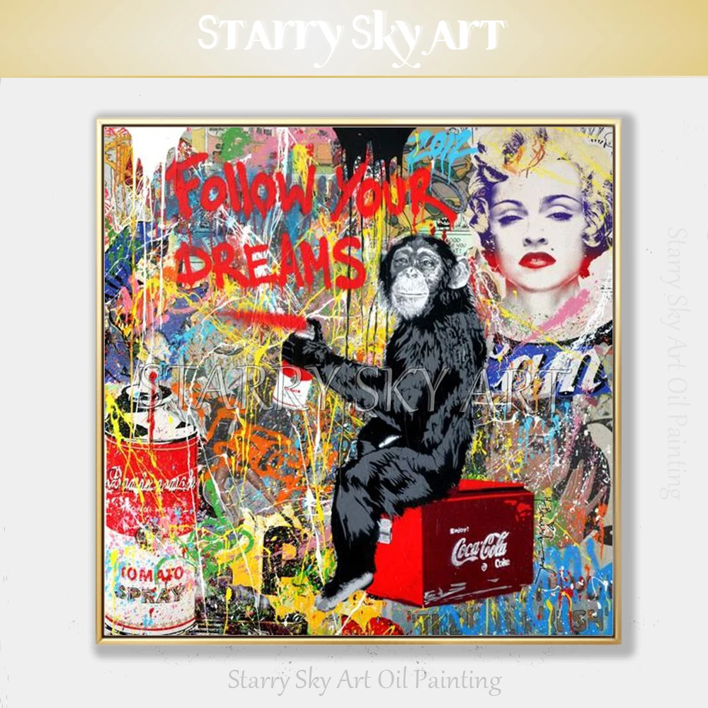 Artist Hand-painted High Quality Street Style Pop Art Oil Painting on Canvas Beautiful Fine Art Spray Painting Oil Painting
Artist Hand-painted High Quality Street Style Pop Art Oil Painting on Canvas Beautiful Fine Art Spray Painting Oil Painting