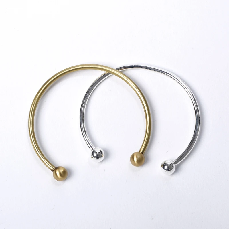 Silver Plated Bracelet Bangle Simple Style Open Bracelets Plain Barrel Clasp Bead Charms for Women
Silver Plated Bracelet Bangle Simple Style Open Bracelets Plain Barrel Clasp Bead Charms for Women