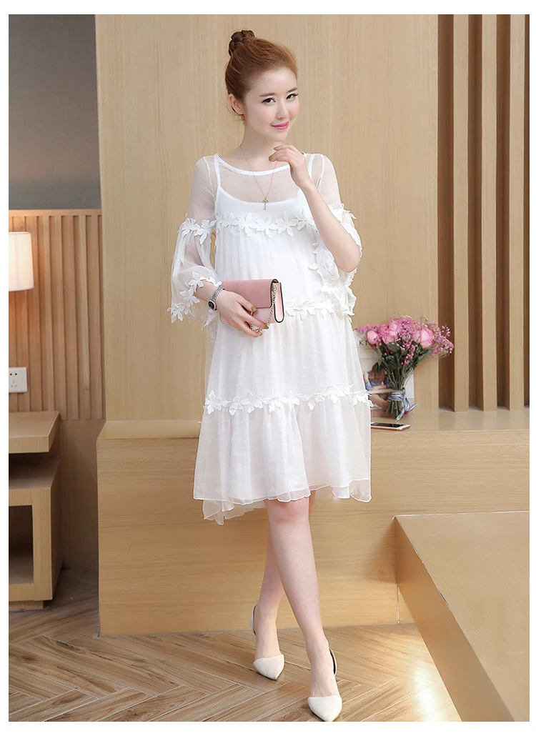 Summer Lace Maternity Dresses Pregnant Women Clothes Floral Pregnancy 2PC Sling Dress Suits Maternity Vestidos Pregnant Dress
Summer Lace Maternity Dresses Pregnant Women Clothes Floral Pregnancy 2PC Sling Dress Suits Maternity Vestidos Pregnant Dress