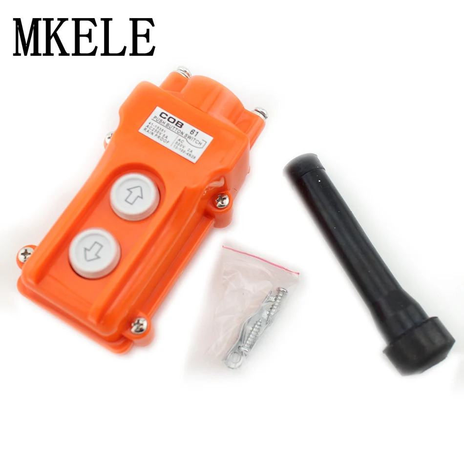 AC 250V/500V Hoist Crane Pendant Pushbutton Switch Up-Down Station Heavy Duty Rainproof COB61 Push button Switch
AC 250V/500V Hoist Crane Pendant Pushbutton Switch Up-Down Station Heavy Duty Rainproof COB61 Push button Switch