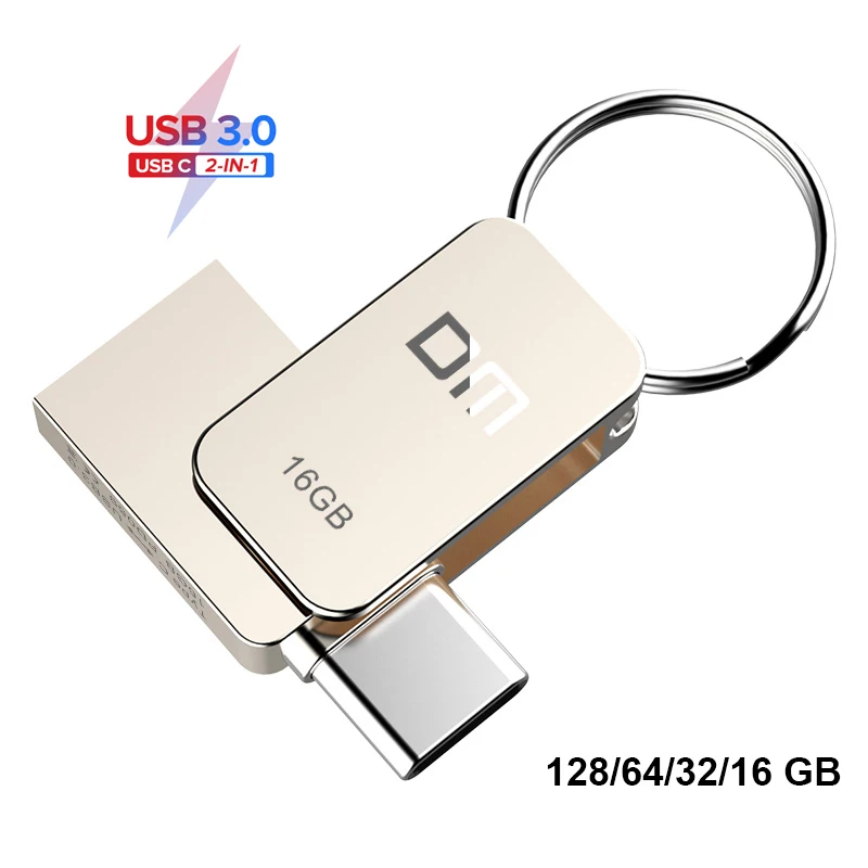 USB флеш-накопитель DM PD059 128 ГБ OTG металлический корпус 3 0 64 флешка-ключ 32 Type-C